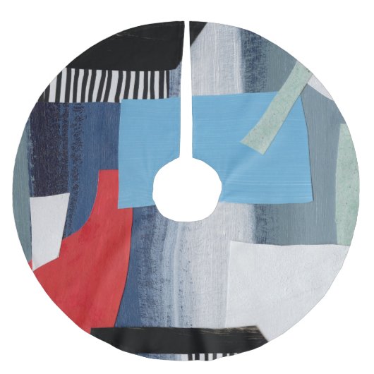 Modernes künstlerisches Design Polyester Weihnachtsbaumdecke (Vorderseite)