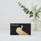 Modernes Künstlerisches Goldbarren Visitenkarte (Stehend Vorderseite)