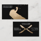 Modernes Künstlerisches Goldbarren Visitenkarte (Vorne/Hinten)