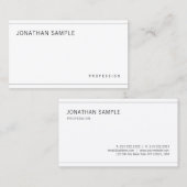 Modernes künstlerisches Minimalistisches Beruflich Visitenkarte (Vorne/Hinten)