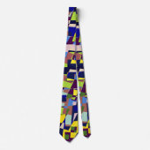Modernes künstlerisches Terrazzo Stil Muster Krawatte (Vorderseite)