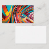 Modernes Kunstmuster, helle, fette geometrische Fo Visitenkarte (Vorne/Hinten)