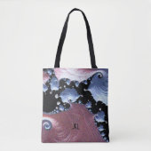 Modernes Kunstrosa Lila Tasche (Vorderseite)