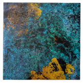 Modernes Kupfermetallic Blue Gold Fliese (Vorderseite)