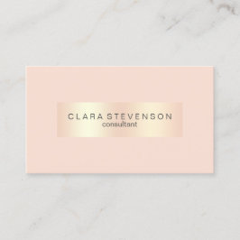 Modernes kupfernes Rosengold u. erröten rosa Visitenkarte
