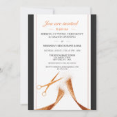 Modernes Kupferrestaurant Grand Opening Einladung (Vorderseite)