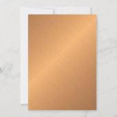 Modernes Kupferrot Rosa Burgundy Geometrie Einladung (Rückseite)