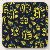 Modernes Kürbis-Muster Getränkeuntersetzer (Vorderseite)