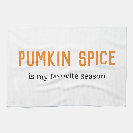 Modernes Kürbisgewürz ist mein Lieblingsjahresange Geschirrtuch (Horizontal)