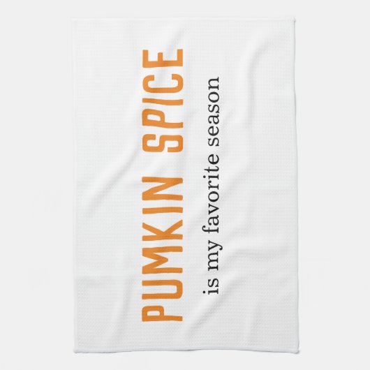 Modernes Kürbisgewürz ist mein Lieblingsjahresange Geschirrtuch (Vertikal)