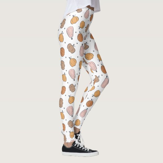 Modernes Kürbismuster - Leggings (Rechts)