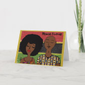 Modernes Kwanzaa Karte (Vorderseite)