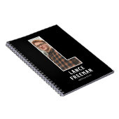 Modernes "L" Foto-Initial-Monogramm-Notizbuch Notizblock (Rechte Seite)