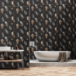 Modernes Labyrinth (Metallische Farbe) Luxus Tapete