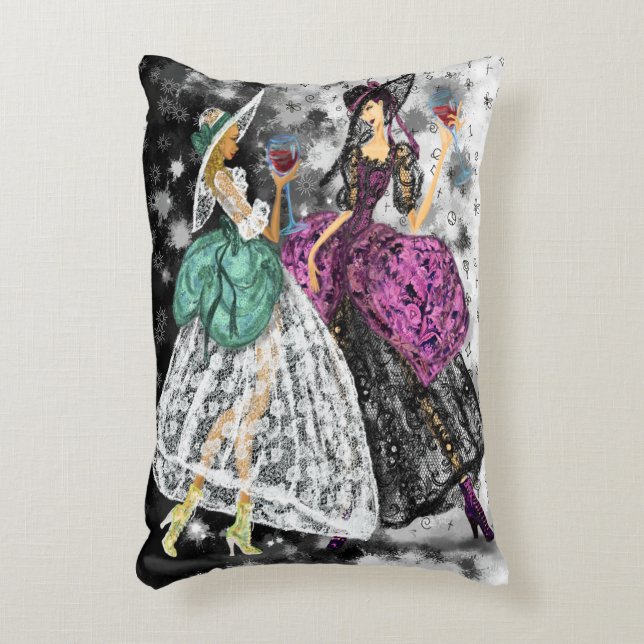 Modernes Ladys Pillow Dekokissen (Vorderseite(Vertikal))