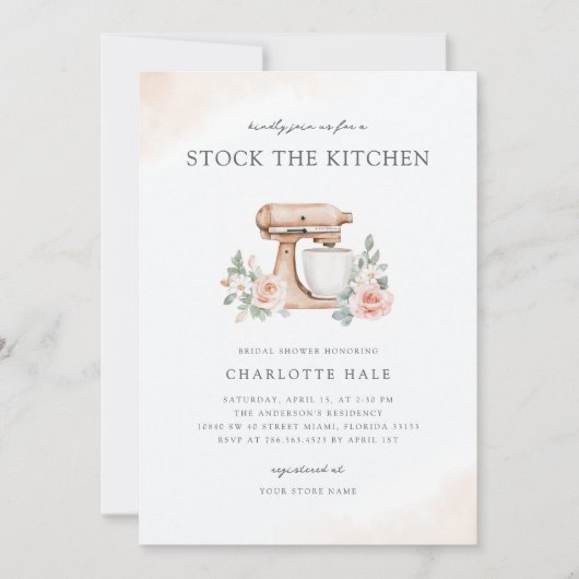 Modernes Lager der Küche Einladung (Vorderseite)