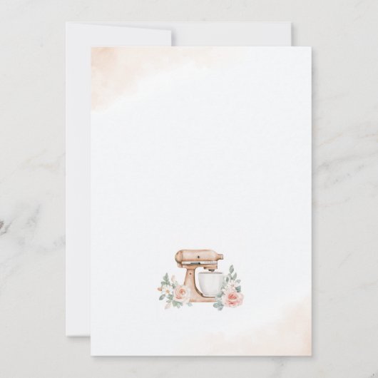 Modernes Lager der Küche Einladung (Rückseite)