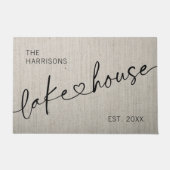 Modernes Lake House Doormat Fußmatte (Vorderseite)