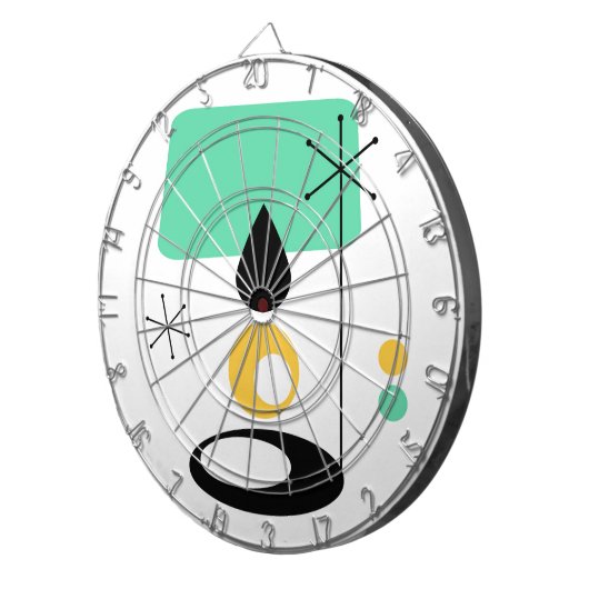 Modernes Lampendesign aus der Mitte des Jahrhunder Dartscheibe (Vorderseite rechts)