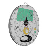 Modernes Lampendesign aus der Mitte des Jahrhunder Dartscheibe (Vorderseite Links)