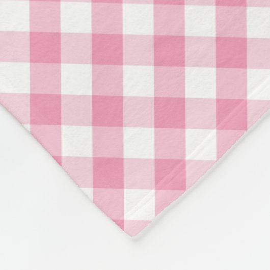 Modernes Land-Gingham-Karo-Muster Fleecedecke (Ecke)