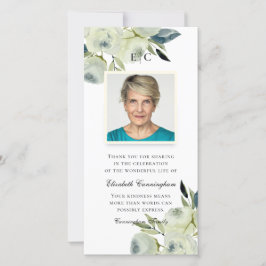 Modernes Land Rustikale Aquarellbilder Dankeskarte