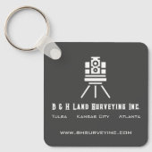 Modernes Land Surveyor Business Schlüsselanhänger (Vorderseite)