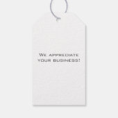 Modernes Land Surveyor Business Vielen Dank Geschenkanhänger (Rückseite)