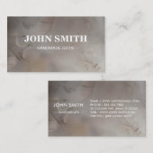 Modernes, ländisch-braunes Kraftpapier Visitenkarte (Vorne/Hinten)