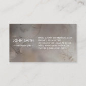 Modernes, ländisch-braunes Kraftpapier Visitenkarte (Rückseite)