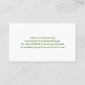 Modernes Landschaftsbild | Gras Visitenkarte (Rückseite)