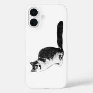 Modernes, langhaariges iPhone-Gehäuse für Katzen iPhone 16 Hülle