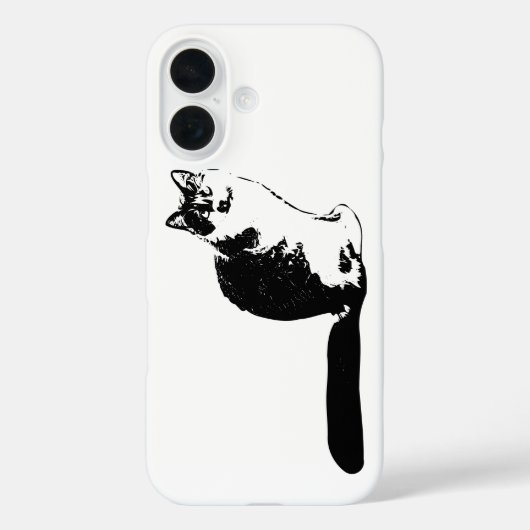 Modernes, langhaariges iPhone-Gehäuse für Katzen Case-Mate iPhone Hülle (Rückseite)