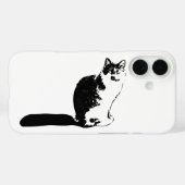 Modernes, langhaariges iPhone-Gehäuse für Katzen Case-Mate iPhone Hülle (Rückseite (Horizontal))