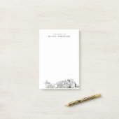 Modernes Las Vegas Berufliches Geschenk Personalis Post-it Klebezettel (Auf Schreibtisch)