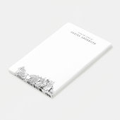 Modernes Las Vegas Berufliches Geschenk Personalis Post-it Klebezettel (angewinkelt)