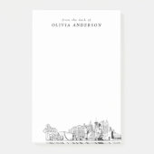 Modernes Las Vegas Berufliches Geschenk Personalis Post-it Klebezettel (Vorderseite)