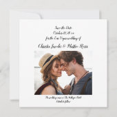 Modernes Las Vegas Save the Date (Rückseite)