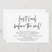 Modernes Lässige und Spaß, Brautparty Beach Party Einladung (Vorne/Hinten)