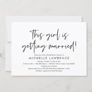 Modernes Lässige und Spaß, Brautparty Beach Party Einladung