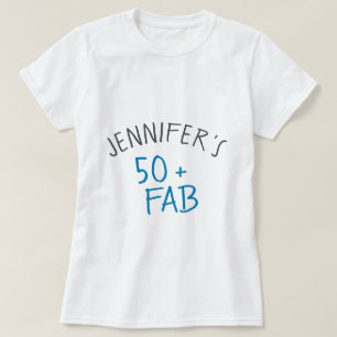 Modernes Lässiges Blaues Schwarz 50 Fantastischer T-Shirt