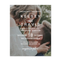 Modernes Lässiges Foto-Budget Einladung Hochzeit