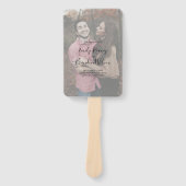 Modernes Lässiges Foto-Hochzeitsprogramm für Elega Fächer (Vorderseite)