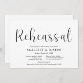 Modernes Lässiges, Hochzeitsfest und Abendessen Einladung (Vorne/Hinten)