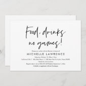 Modernes Lässiges, lustiges und spielerisches Brau Einladung (Vorne/Hinten)