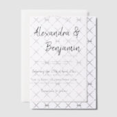 Modernes lässiges Skriptüberlagerungssystem Pergament Einladungen (Versetzt (Einladung))