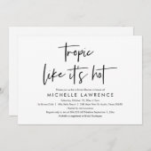 Modernes Lässiges und lustiges Brautparty Beach Pa Einladung (Vorne/Hinten)