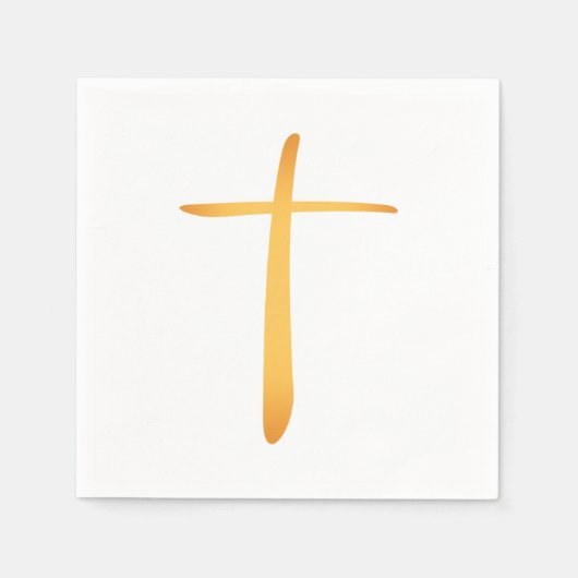 Modernes lateinisches Christliches Kreuz Serviette (Vorderseite)