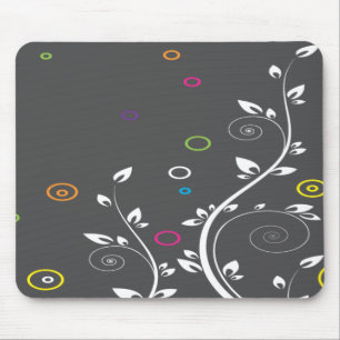Modernes Laub Mousepad