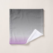 modernes lavender graues ombré Badetuch Set (Waschlappen)